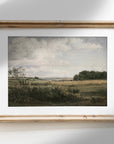 Vintage Muted Moody Landscape Art Print L0220