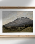 Vintage Muted Mountain Painting | Landscape Art Print L225