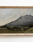 Vintage Muted Mountain Painting | Landscape Art Print L225