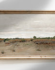 Vintage Neutral Desert Painting | Landscape Art Print L226