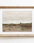Vintage Neutral Desert Painting | Landscape Art Print L226