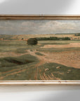 Farmland Landscape - Vintage Muted Neutral Field L244