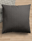 Theron | Grey Gridlock Pillow Cover