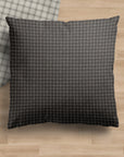 Theron | Grey Gridlock Pillow Cover