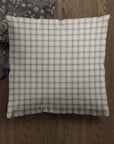 Ronan | Neutral Checkered Pillow Cover