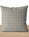 Ronan | Neutral Checkered Pillow Cover