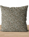 Ivy | Green Floral Pillow Cover