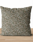 Ivy | Green Floral Pillow Cover