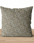 Isla | Green Floral Pillow Cover