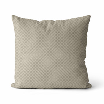 Casey | Grid Neutral Pillow Cover