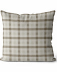 Quinton | Neutral Plaid Pillow Cover
