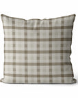 Quinton | Neutral Plaid Pillow Cover