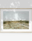 Vintage Spring Field Pastel Landscape Art Print L0219