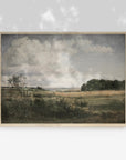 Vintage Muted Moody Landscape Art Print L0220