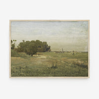 Vintage Earth Tones Landscape Art Print L0221A