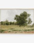 Vintage Warm Earth Tones Landscape Art Print L0222