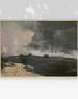 Moody Muted Landscape Art | Vintage Overcast Art Print L227