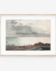 Vintage Watercolor Landscape Painting | Coastal Art L229