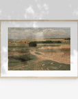 Farmland Landscape - Vintage Muted Neutral Field L244
