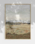 Vintage Landscape Overcast Painting L0223A