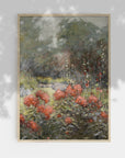 Autumn Floral Landscape - Vintage Fall Field Print L242
