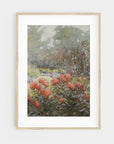 Autumn Floral Landscape - Vintage Fall Field Print L242