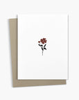 Simple Flower Sympathy Card | Sorry Card