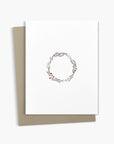 Christmas Wreath Greeting Card | Merry Xmas Card