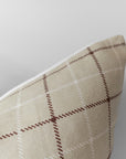 Niall | Neutral Interlock Geo Pillow Cover
