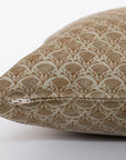 Dahlia Pillow Cover | Neutral Floral Block Pillow Cover