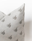 Petra Pillow Cover | Grey Berry Floral Pillow Cover