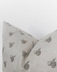 Petra Pillow Cover | Grey Berry Floral Pillow Cover