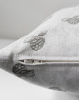 Petra Pillow Cover | Grey Berry Floral Pillow Cover