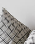 Ronan | Neutral Checkered Pillow Cover