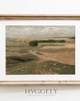 Farmland Landscape - Vintage Muted Neutral Field L244