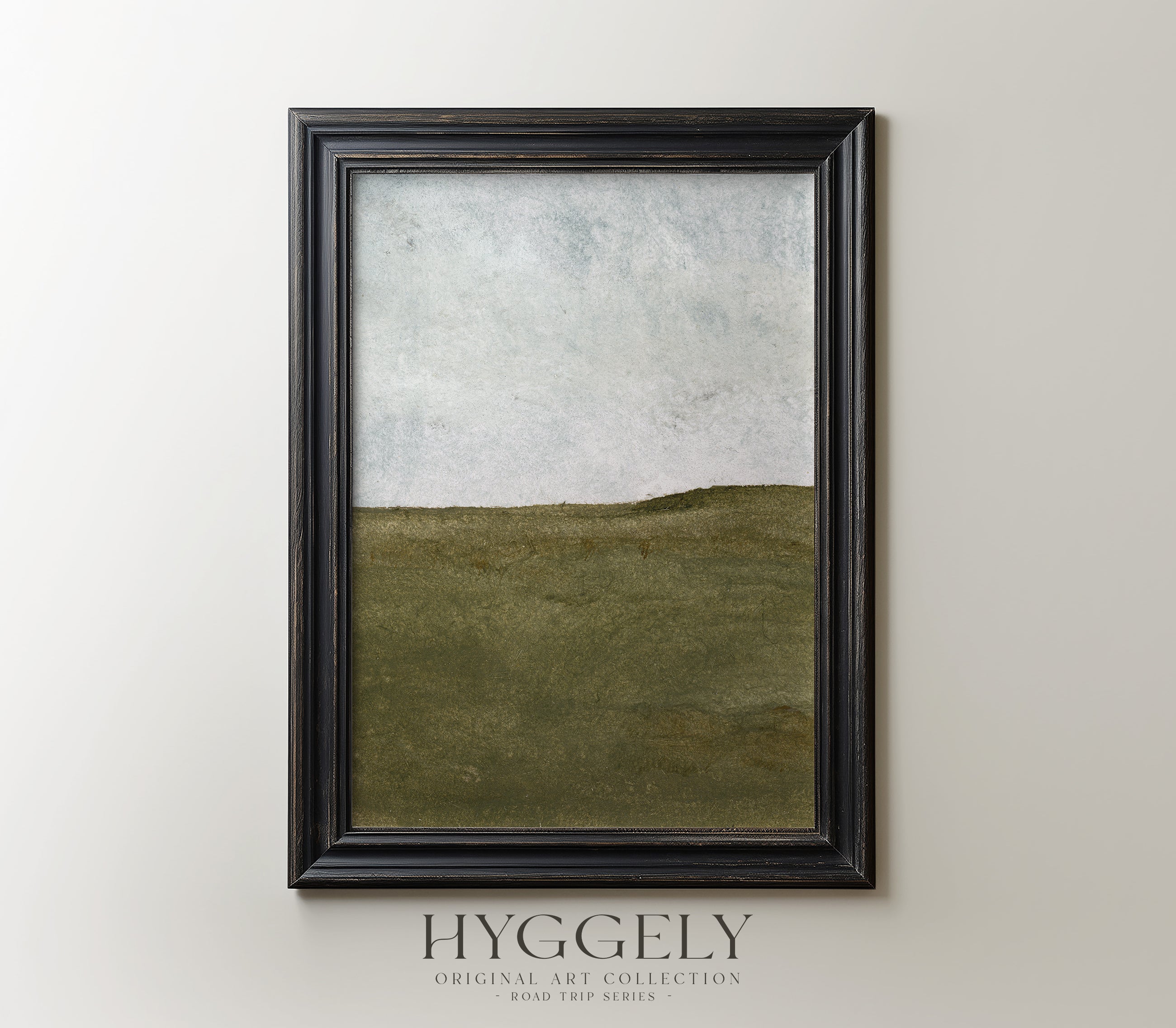 Smooth Grassland II | Landscape Art Print | Road Trip Series