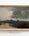 Moody Muted Landscape Art | Vintage Overcast Art Print L227