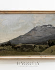 Vintage Muted Mountain Painting | Landscape Art Print L225
