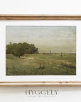 Vintage Earth Tones Landscape Art Print L0221A