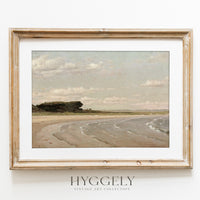 Vintage Coastal Pastel Landscape Art Print L0217