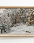 Vintage Winter Landscape Art Print L0119
