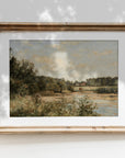 Vintage Field Landscape Art Print L0110