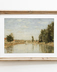 Vintage Nautical Landscape Art Print L0111