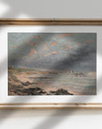 Vintage Coastal Landscape Art Print L0116