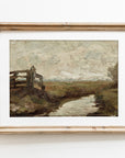 Vintage Farm Landscape Art Print L0117