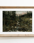 Vintage Moody Landscape Art Print L0122