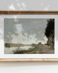 Vintage Coastal Riverside Landscape Art Print L0141