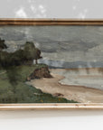 Vintage Coastal Seaside Landscape Art Print L0140