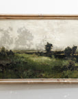 Vintage Muted Green Landscape Art Print L0157