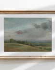 Vintage Hilltop Landscape Art Print L0146